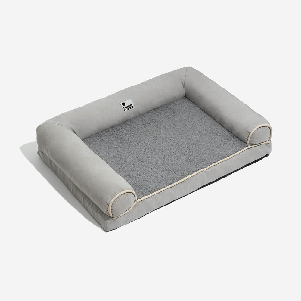 Sofá Cama para pet Ortopédica Fleec + Escadinha de Brinde