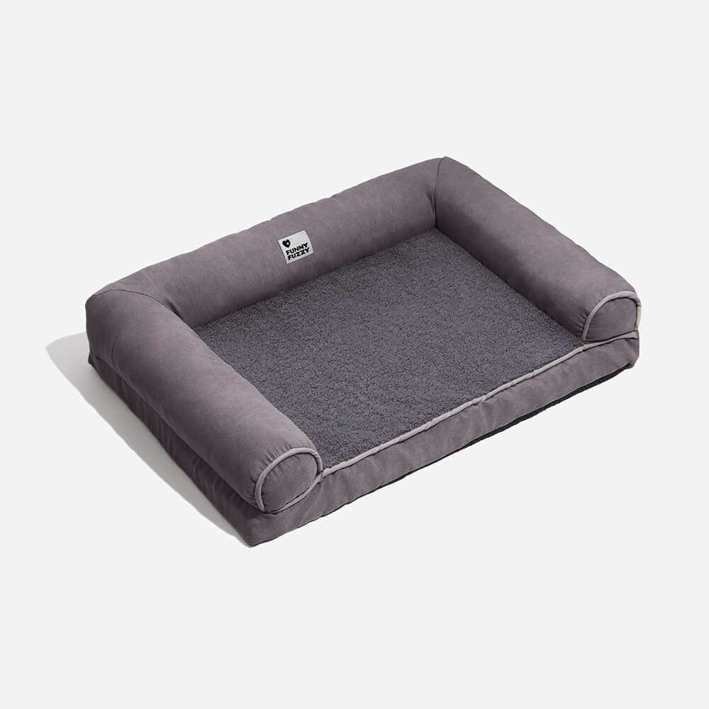 Sofá Cama para pet Ortopédica Fleec + Escadinha de Brinde