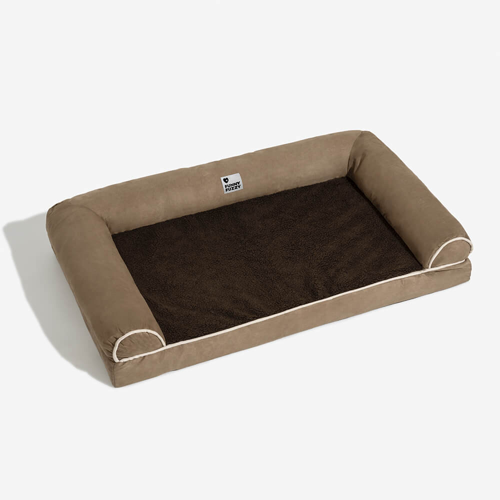 Sofá Cama para pet Ortopédica Fleec + Escadinha de Brinde