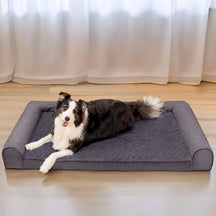 Sofá Cama para pet Ortopédica Fleec + Escadinha de Brinde