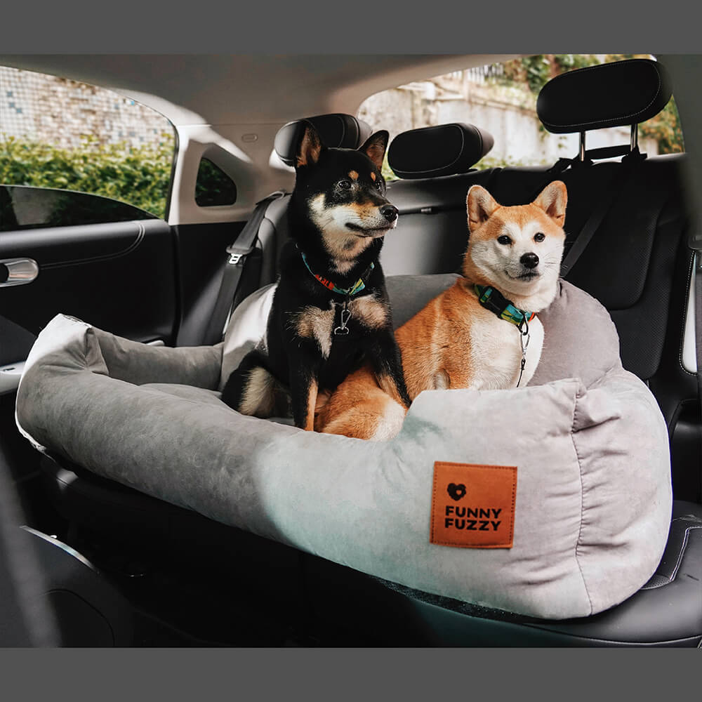 Capa de carro com cama para cachorro