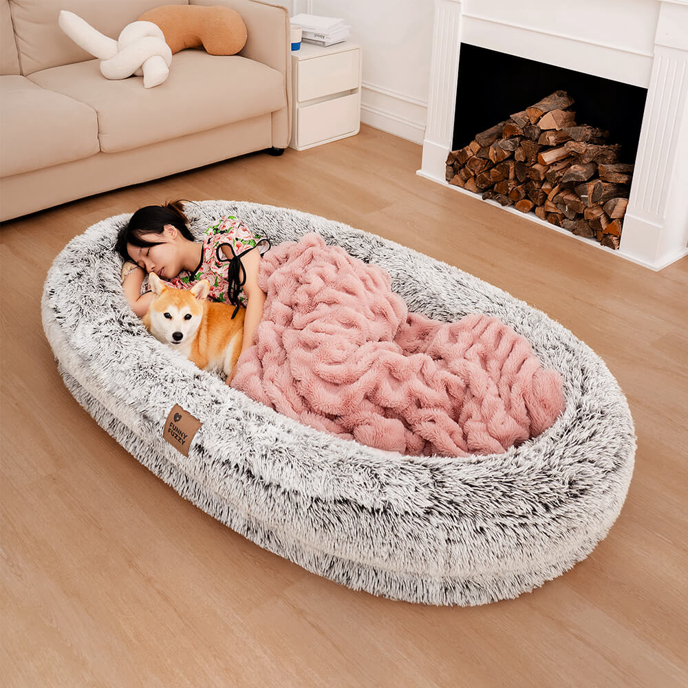 Sofá Cama para cachorro Donut + Escadinha de Brinde