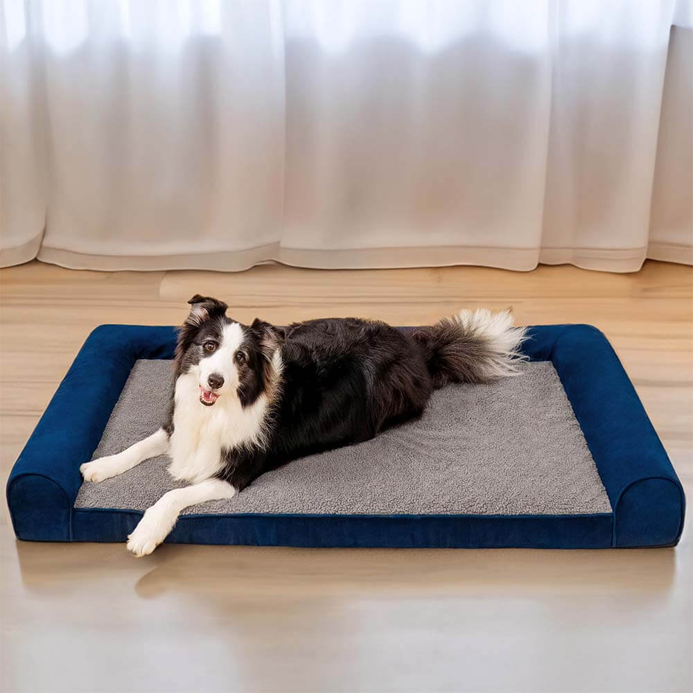 Sofá Cama para pet Ortopédica Fleec + Escadinha de Brinde